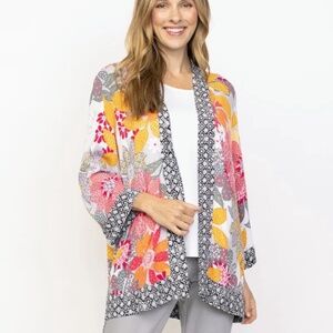 Kimono Top by Habitat Multicolor floral Open top Size S NWT Day to Evening